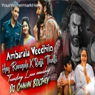 AMBARALA VEEDHILO X HEY RANGULE X BUJJI THALLI SONGS MASHUP MIX - DJ CHARAN